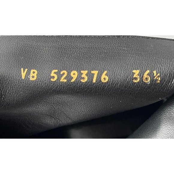 Saint Laurent Black Glitter Block Heel Ankle Booties, Sz 6.5 (US) 36.5 (EU) New - Picture 10 of 12